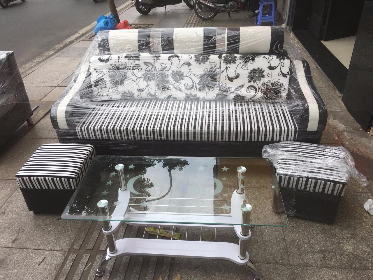 325497e9b654590a0045 Thanh lý bộ sofa bọc vải màu xám SFX09