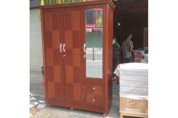 Tủ Áo Quần 3 Cánh MDF 1m4 M01 Tủ Áo Quần 3 Cánh MDF 1m4 M01