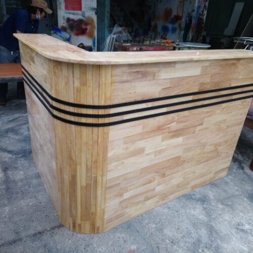 Quầy Pha Chế Cafe Gỗ Cao Su Đẹp 99% 7 Thanh lý quầy pha chế cũ bằng gỗ tự nhiên giá rẻ