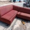 Bộ Sofa Cũ Kiểu L Màu Đỏ Đô - SF05