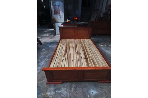 Thanh lý giường gỗ 1m4 màu nâu MS02