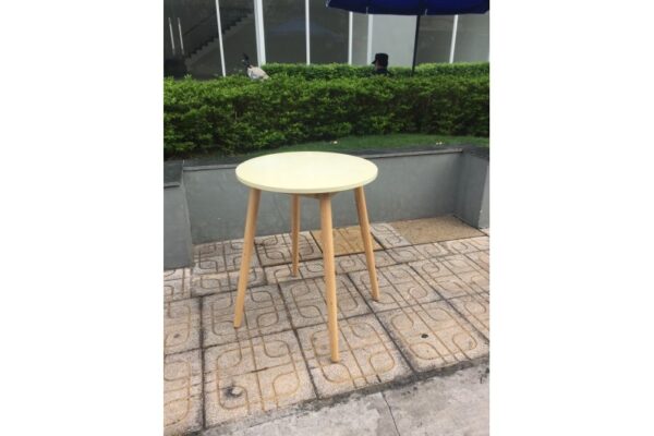 Thanh lý Bàn cafe tròn chân gỗ cũ - BCFC19