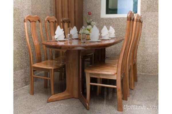 Bộ bàn ăn cũ 6 ghế hoàng anh gia lai
