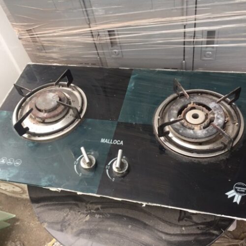 Thanh lý Bếp gas đôi Malloca mặt kính âm cũ - BGC01