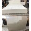 Combo giường tủ màu trắng  gỗ tự nhiên giá rẻ