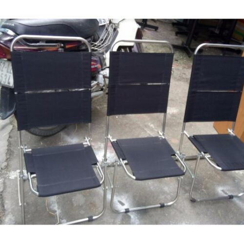 Thanh lý ghế xếp lưng lưới chân Inox