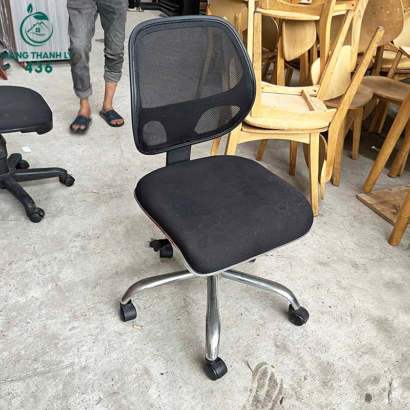 Ghế Xoay Nhân Viên Cũ Lưng Lưới Không Tay ghe-xoay-nhan-vien-cu-lung-luoi-khong-tay-2 Ghế Xoay Nhân Viên Cũ Lưng Lưới Không Tay