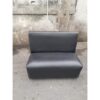 Thanh lý Ghế sofa bọc simili màu đen cũ - GSFC52