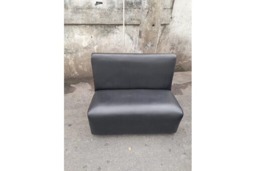 Thanh lý Ghế sofa bọc simili màu đen cũ - GSFC52