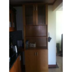 Thanh lý tủ bếp treo tường cũ màu nâu