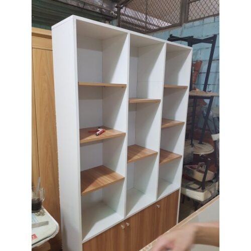 Thanh lý Kệ gỗ trưng bày 1m4 x 2m đóng mới giá rẻ