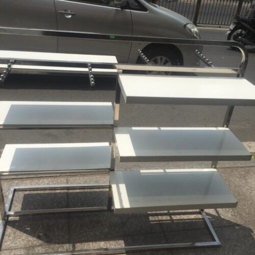 Thanh lý kệ shop quần áo Inox cao cấp