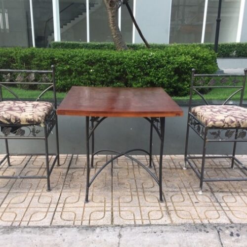 Thanh lý Bộ bàn 2 ghế uống trà lưng thấp cũ giá rẻ