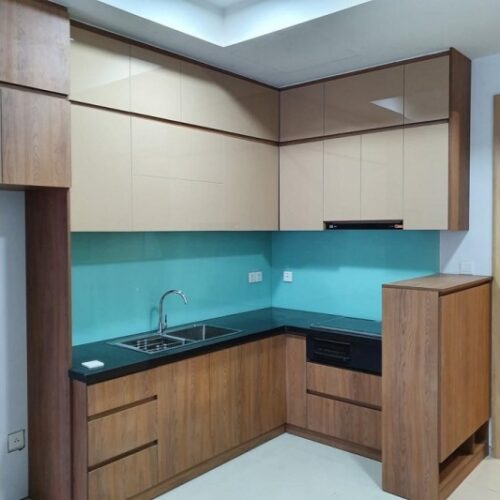 Tủ bếp đóng sẵn giá rẻ cho căn hộ cao cấp mẫu 02