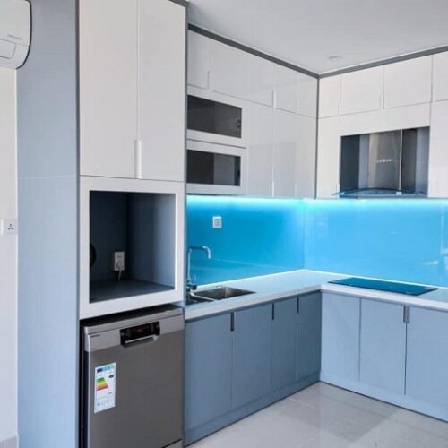 Tủ bếp đóng sẵn giá rẻ cho căn hộ cao cấp mẫu 04