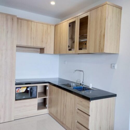 Tủ bếp đóng sẵn giá rẻ cho căn hộ cao cấp mẫu 06