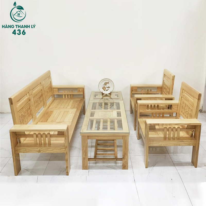 Thanh lý bộ salon gỗ sồi mới 100% salon-go-thay-ly-4 Thanh lý bộ salon gỗ sồi mới 100%