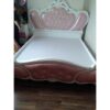 Thanh lý giường hoàng gia cũ 1m8 màu hồng