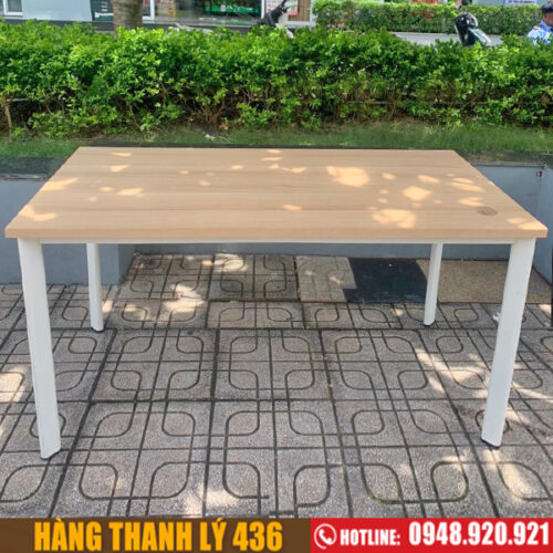 Bàn làm việc chân sắt 1m4 cũ giá rẻ (nhiều mẫu) 3 ban lam viec chan sat cu