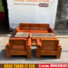 Bộ Salon Đối Gỗ Sồi Cao Cấp Cũ Giá Rẻ 2 bo salon go cu 1