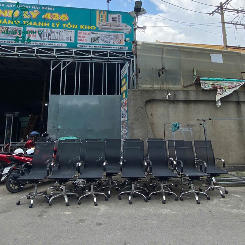 thanh-ly-ghe-truong-phong-chan-xoay-lung-luoi-cao-moi-2-3 Ghế Xoay Văn Phòng Cũ Lưng Dài Lưới Màu Đen