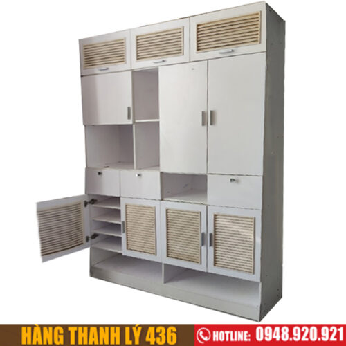 Thanh lý tủ giày đa năng màu trắng cũ 3 tu giay cu 2