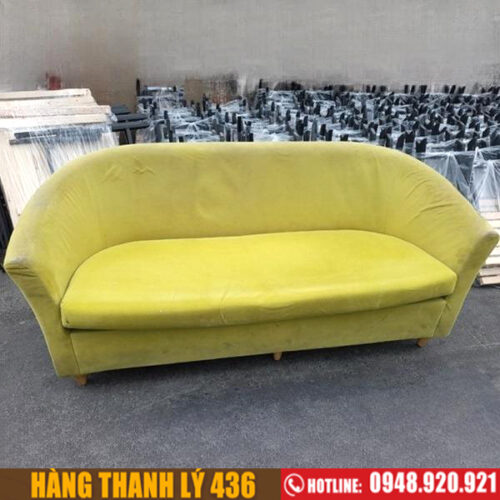 Thanh Lý Băng Sofa Đôi Cũ Màu Vàng (2 Kiểu) 3 bang sofa cu 2