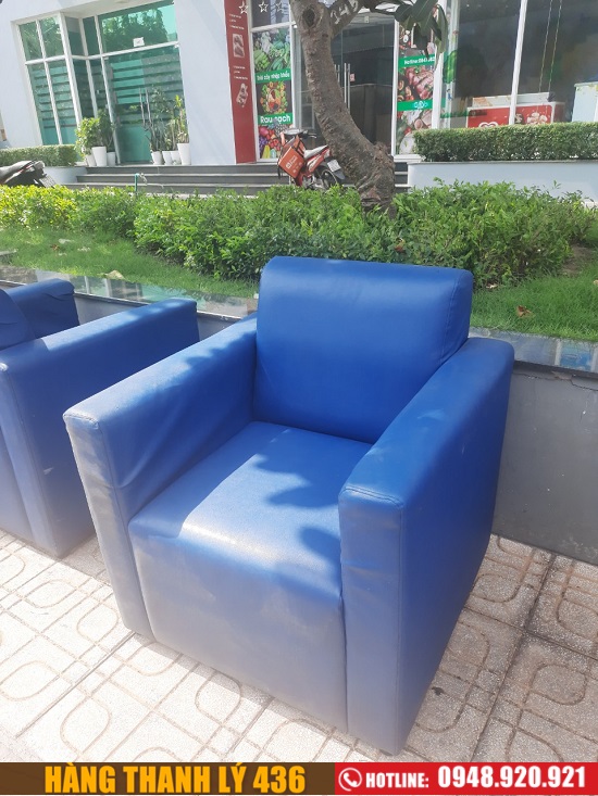 sofa-don-xanh Ghế sofa đơn bọc simili cũ (có 4 màu)
