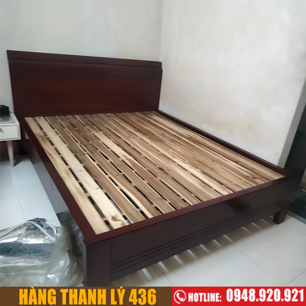 giuong-1m6-cu-gia-re Thanh lý giường gỗ xoan đào cũ 1m6