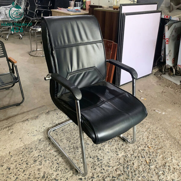 ghe chan quy boc simili mau den cu 2