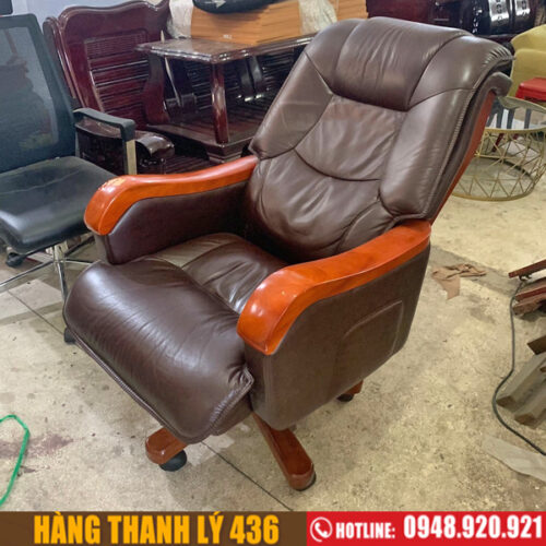 Ghế giám đốc Hòa Phát cũ đẹp 90% 3 thanh ly ghe giam doc cu 2