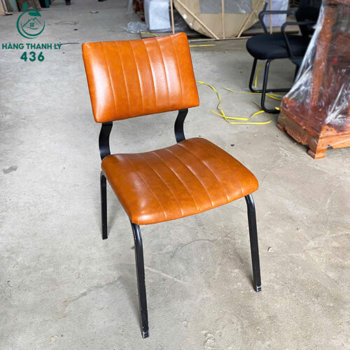 Ghế Ăn, Ghế Cafe Nệm Bọc Da Chân Sắt Cũ (Nhiều Mẫu) 7 ghe an ghe cafe nem boc da chan sat nhieu mau 4