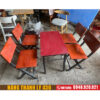 Bộ bàn ghế xếp cafe, quán ăn cũ 2 ban ghe xep cafe