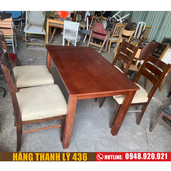 Bộ bàn ăn 4 ghế gỗ nệm thanh lý bo-ban-an-4-ghe-go Bộ bàn ăn 4 ghế gỗ nệm thanh lý