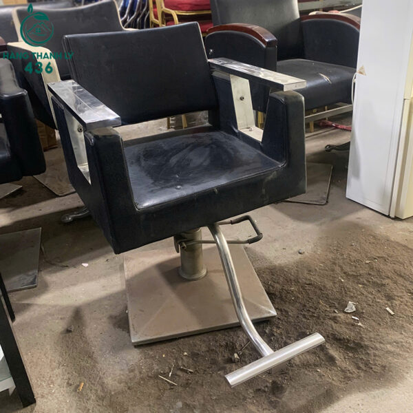 ghe cat toc nu mau den khung inox moi 90