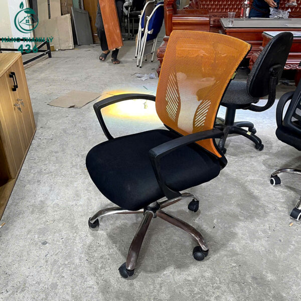 thanh ly ghe chan xoay lung luoi xanh cu gia re 3