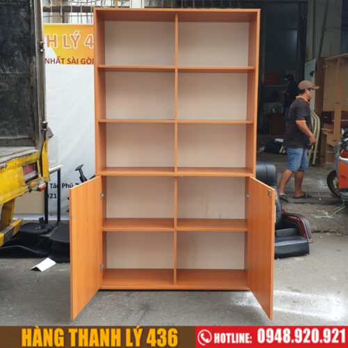 Tủ kệ hồ sơ, kệ trưng bày cũ đẹp 95% 3 thanh ly tu ho so