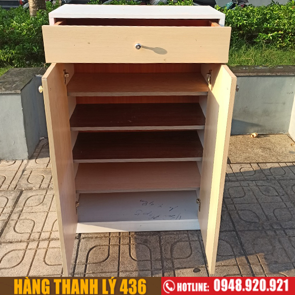 tu-giay-cu-2 Tủ giày 1m4x70 kiểu đơn giản cũ đẹp 95%