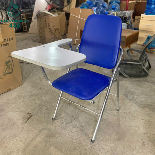 Ghế Gấp Liền Bàn Màu Xanh Trắng Cũ (Nhiều Mẫu) 9 ghe gap lien ban mau xanh trang cu nhieu mau 2