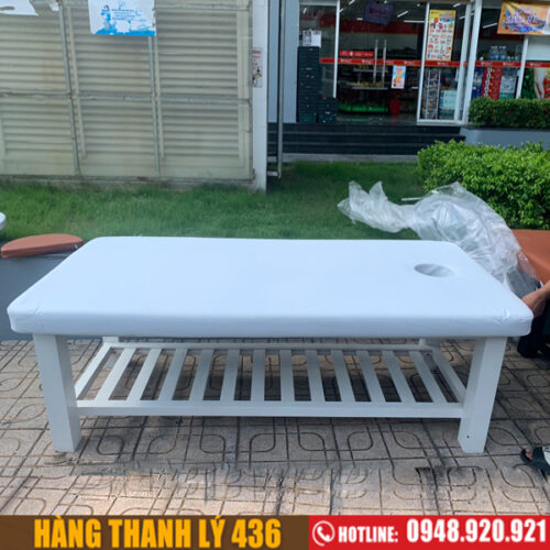 Giường spa gỗ cũ giá rẻ (có 2 màu) 3 giuong massage cu 3