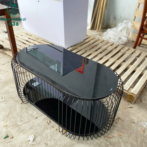 Bàn sofa oval 2 tầng khung sắt cao cấp 7 ban sofa oval 2 tang khung sat cao cap 1
