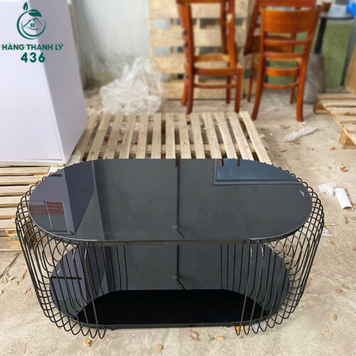 Bàn sofa oval 2 tầng khung sắt cao cấp 6 ban sofa oval 2 tang khung sat cao cap 2