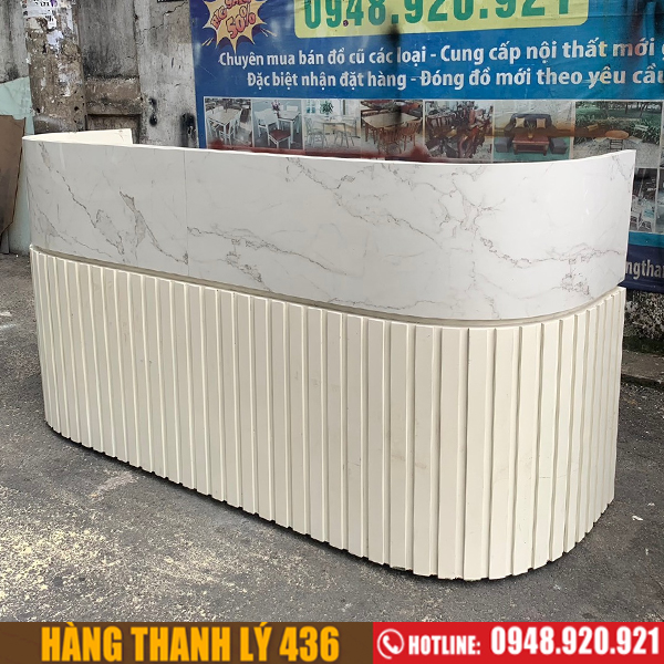 thanh-ly-quay-cu-5-1 Thanh lý quầy spa cũ màu trắng sang trọng