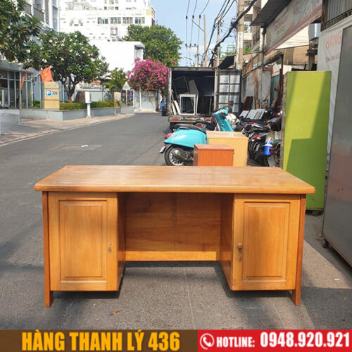 Bàn Giám Đốc Gỗ Tự Nhiên Cao Cấp Cũ 3 ban giam doc 1m6 cu2