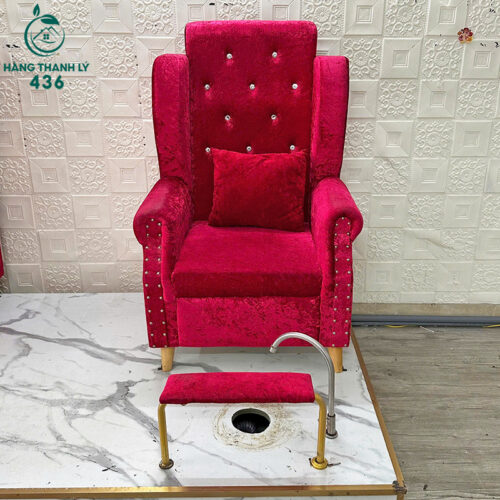 bo ghe sofa lam nails cu boc vai mau do dep mat 1