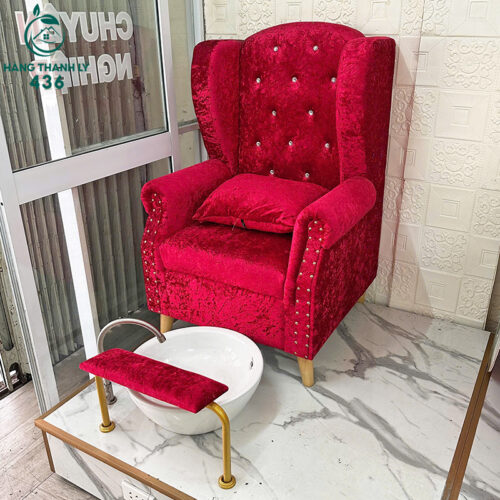 bo ghe sofa lam nails cu boc vai mau do dep mat 2