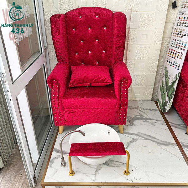 bo ghe sofa lam nails cu boc vai mau do dep mat 3