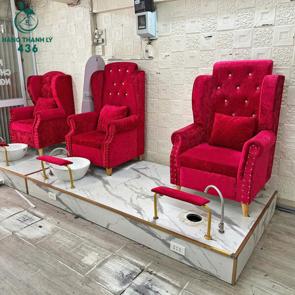 bo ghe sofa lam nails cu boc vai mau do dep mat 7