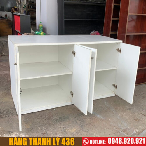 Tủ hồ sơ thấp 4 cánh cũ màu trắng 3 ke ho so cu 3