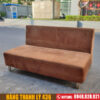 Băng sofa cũ khung thép bọc nệm nhung 2 thanh ly bo sofa nau cu